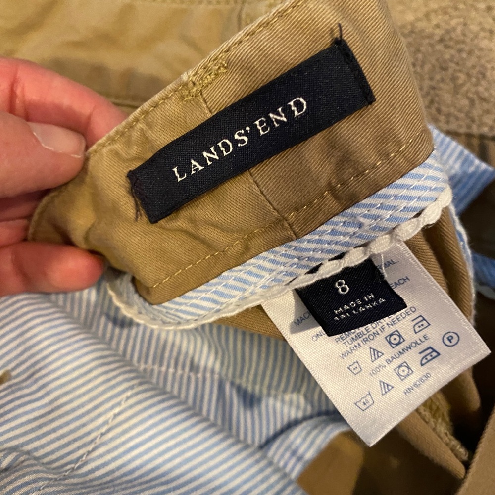 Lands end wide leg cropped